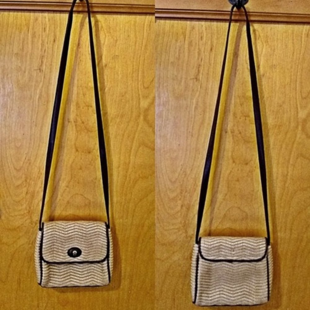 Etienne Aigner Mini Straw Crossbody Bag
